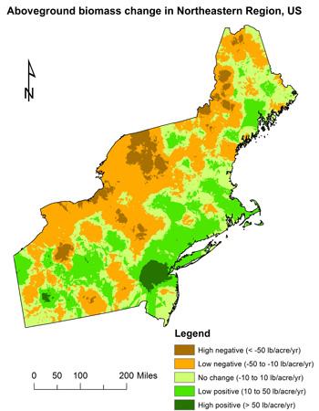 Bevilacqua & Pandit: Aboveground Forest Biomass Change in Northeastern U.S.
