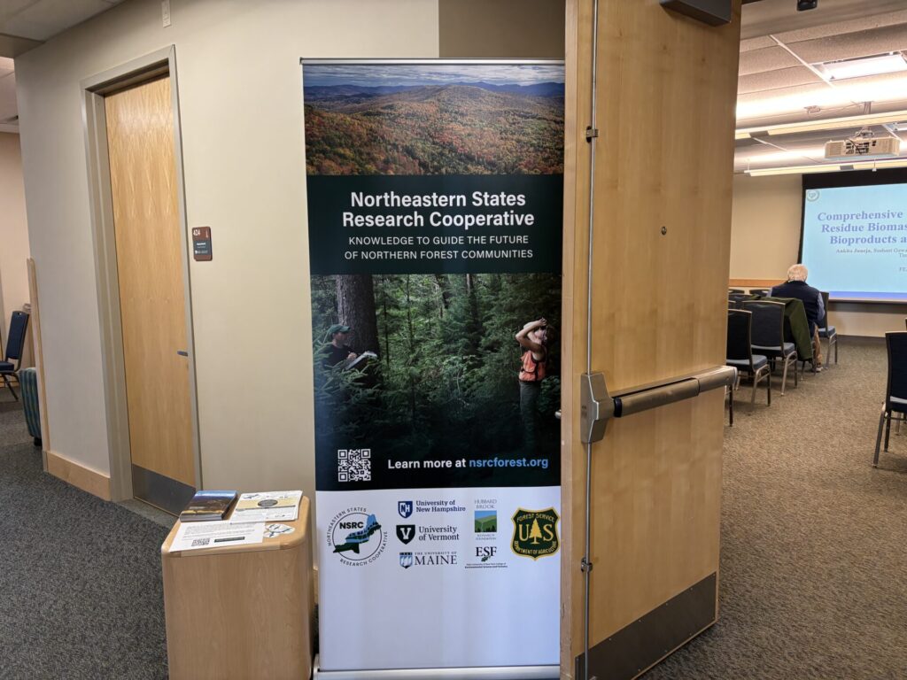 Picture of NSRC banner outside FEMC presentation room